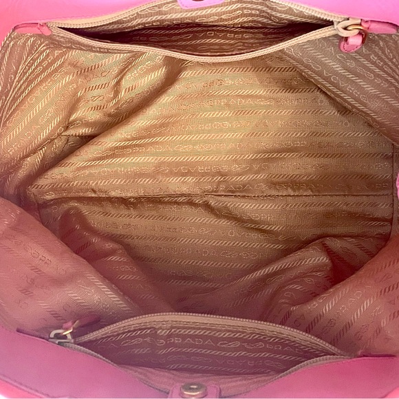 🎀PRADA Rare Limited Edition Color tote with bow, #20 of only 300, pink - Picture 14 of 17